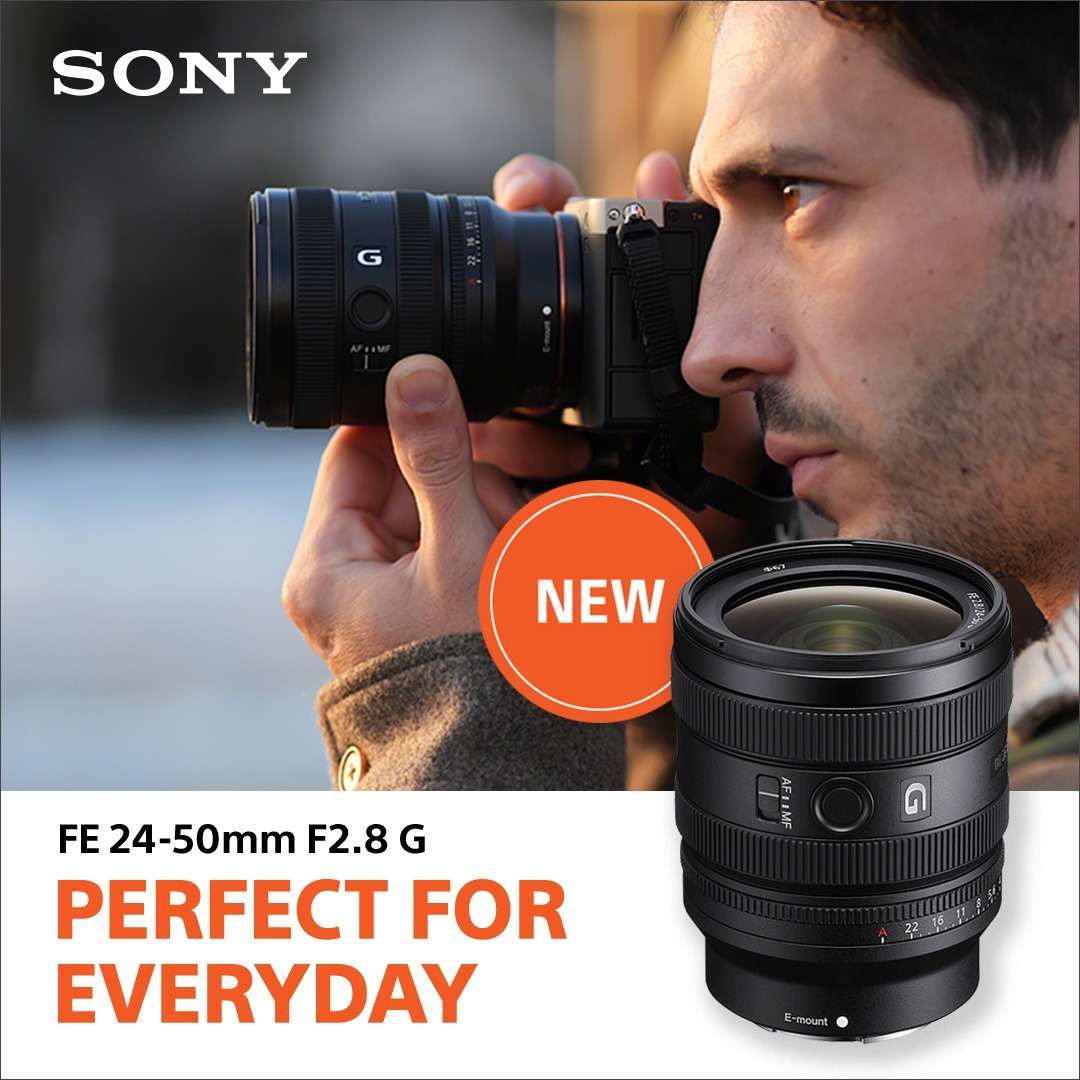 Sony FE 24-50mm F2.8G | Perfect for Everyday. Pre-order Now