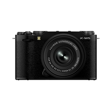 FUJIFILM X-M5 Body, Black with XC15-45mmF3.5-5.6 OIS PZ Lens Kit