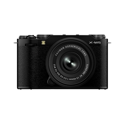 FUJIFILM X-M5 Body, Black with XC15-45mmF3.5-5.6 OIS PZ Lens Kit