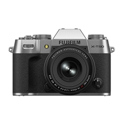 FUJIFILM X-T50, Silver with XF16-50mmF2.8-4.8 R LM WR Lens Kit