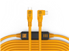 Tether Tools TetherPro USB-C to USB-C, 31â€² (9.4m), Straight to Right Angle Cable, (Orange)